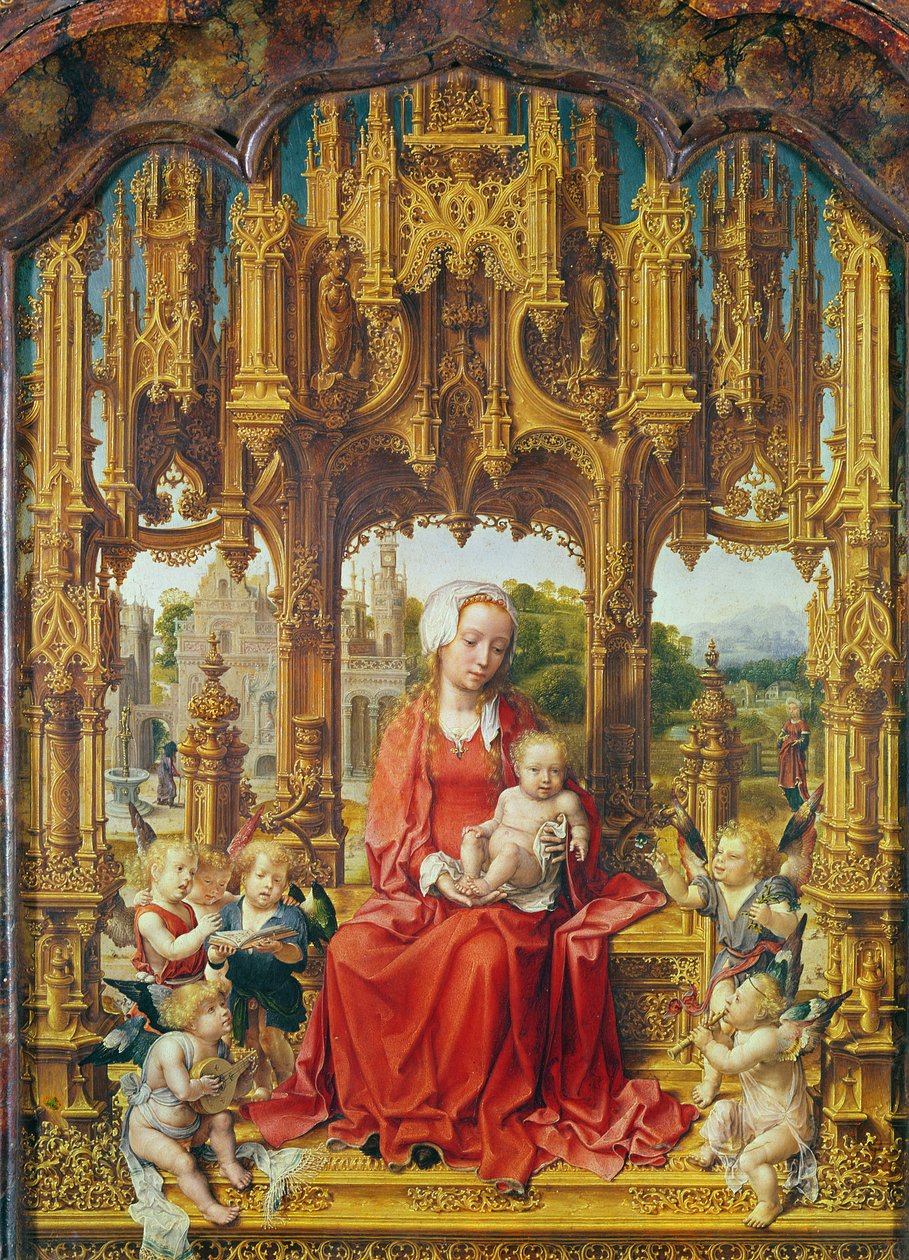 Zentrales Panel des Malvagna-Triptychons, ca. 1513-15 von Jan Gossaert