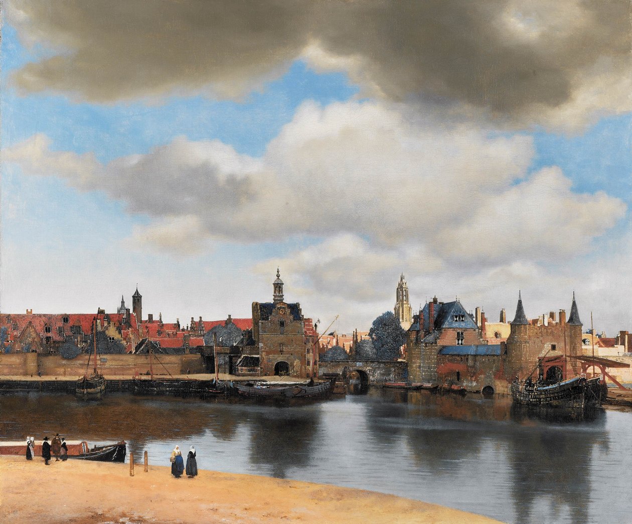 Ansicht von Delft von Jan Vermeer van Delft