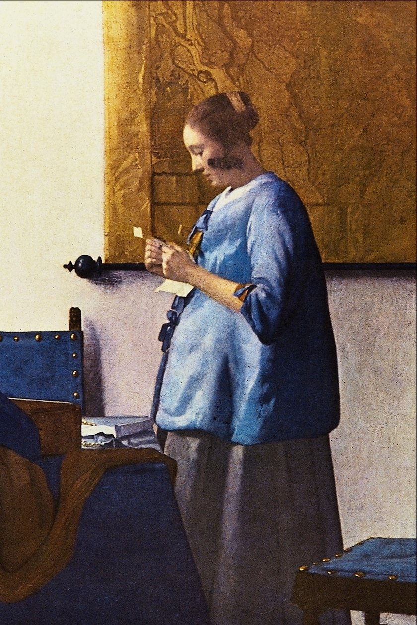 Frau liest einen Brief von Jan Vermeer van Delft