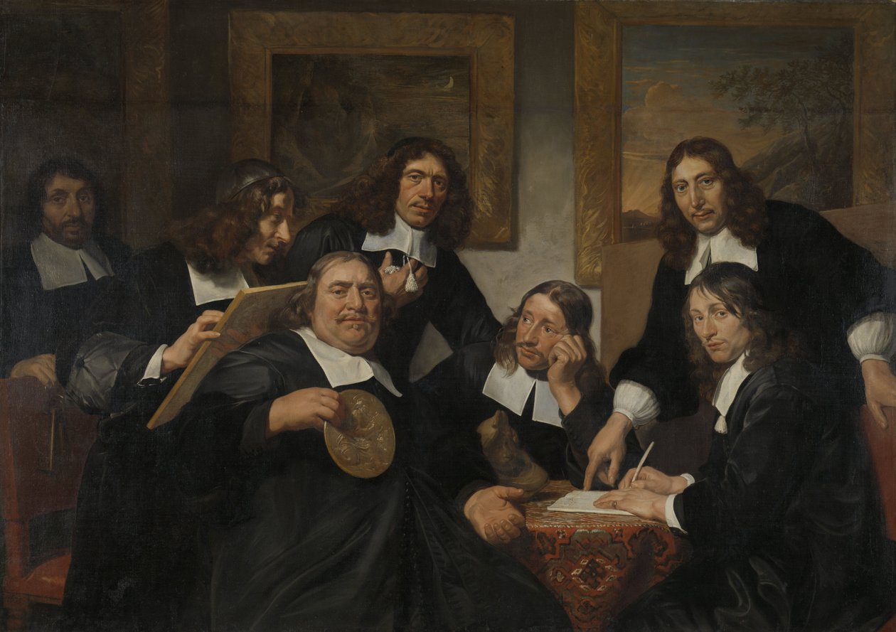 Die Gouverneure der Gilde von St. Lukas, Haarlem, 1675 von Jan de Bray  