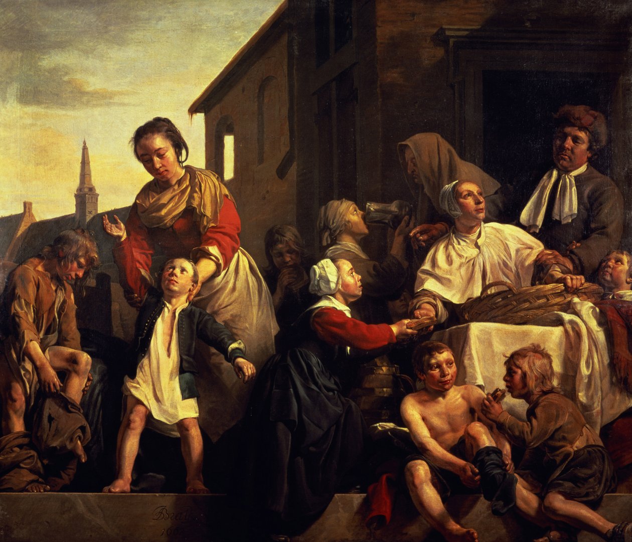 Die Waisen pflegen von Jan de Bray