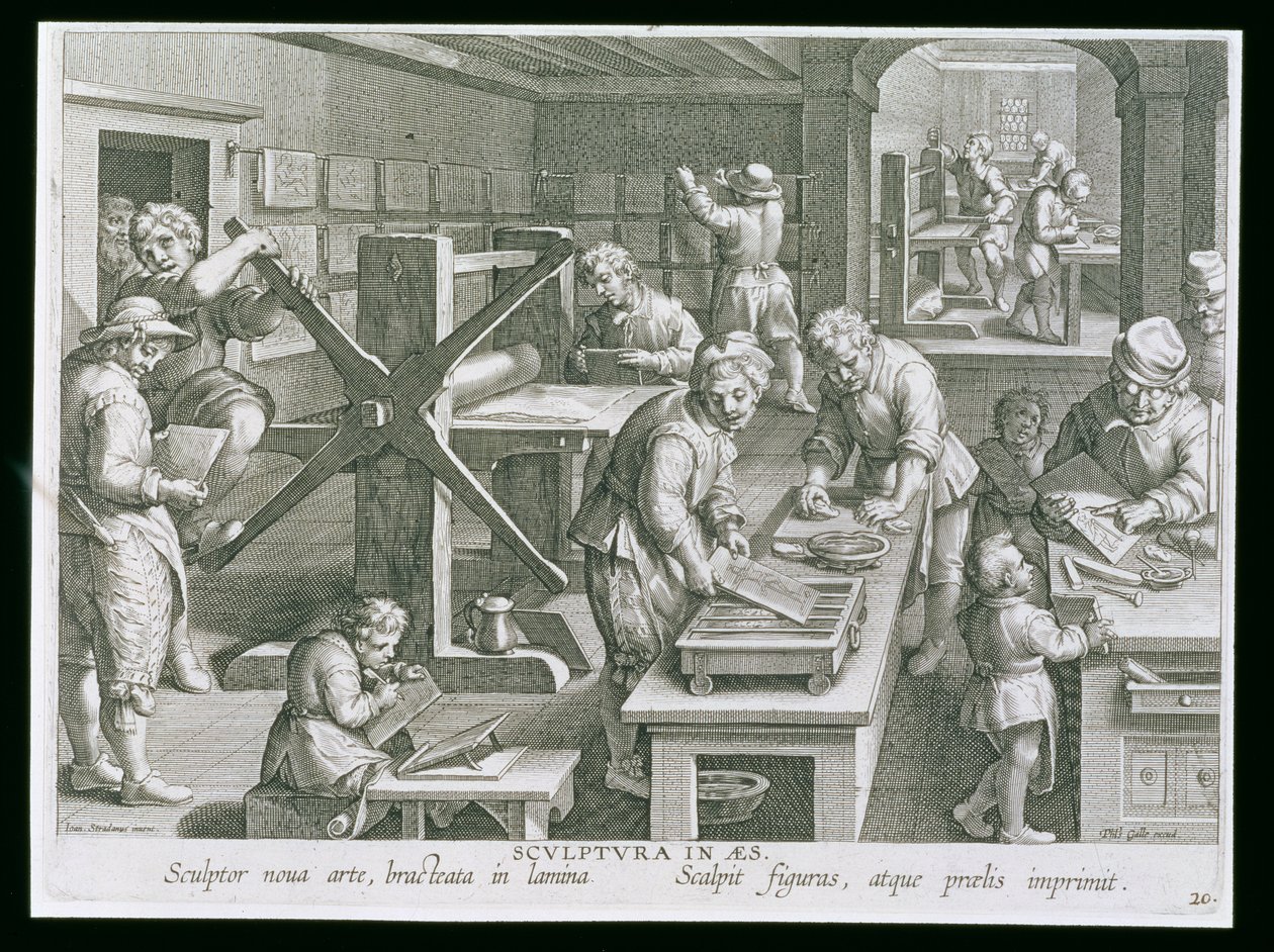 Die Erfindung der Kupferstichgravur, Tafel 20 aus 