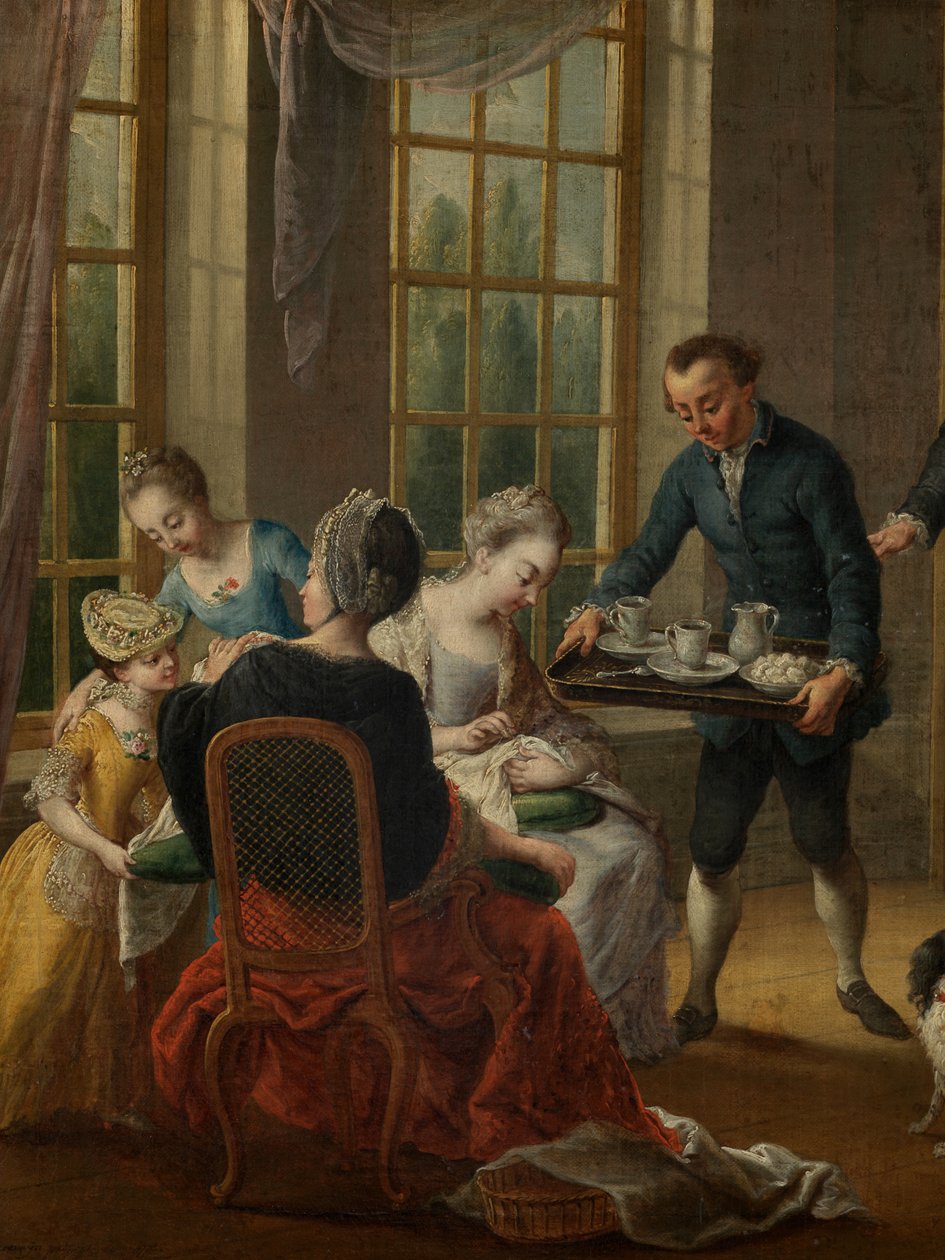 Nachmittagstee (Detail) von Jan Anton Garemyn