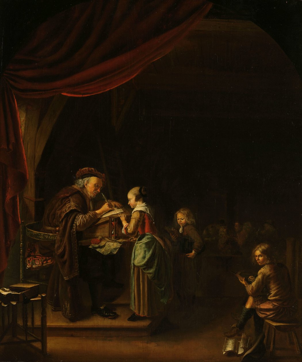 Der Schulmeister von Jan Adriaensz. van Staveren (copy after)