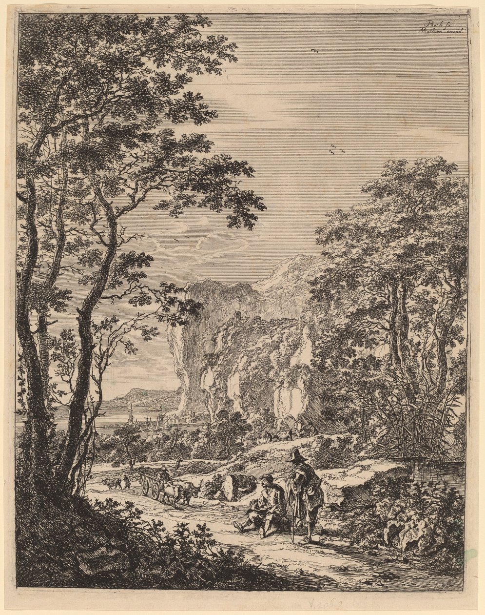 Der Ochsenkarren: Blick zwischen Ancona und Sinigaglia von Jan Both