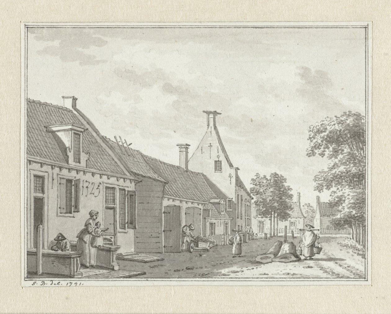 Ansicht von Biggekerke von Jan Bulthuis