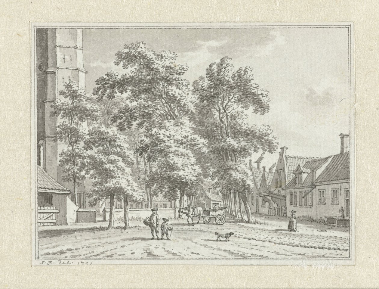 Ansicht von Serooskerke von Jan Bulthuis