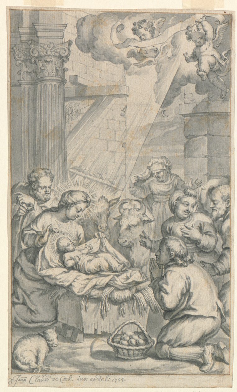 Anbetung der Hirten von Jan Claudius de Cock