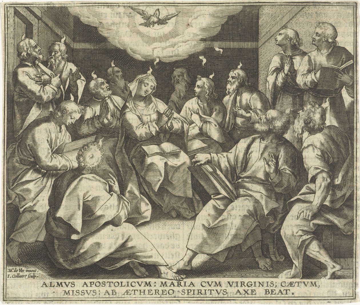 Ausgießung des Heiligen Geistes von Jan Collaert (II)