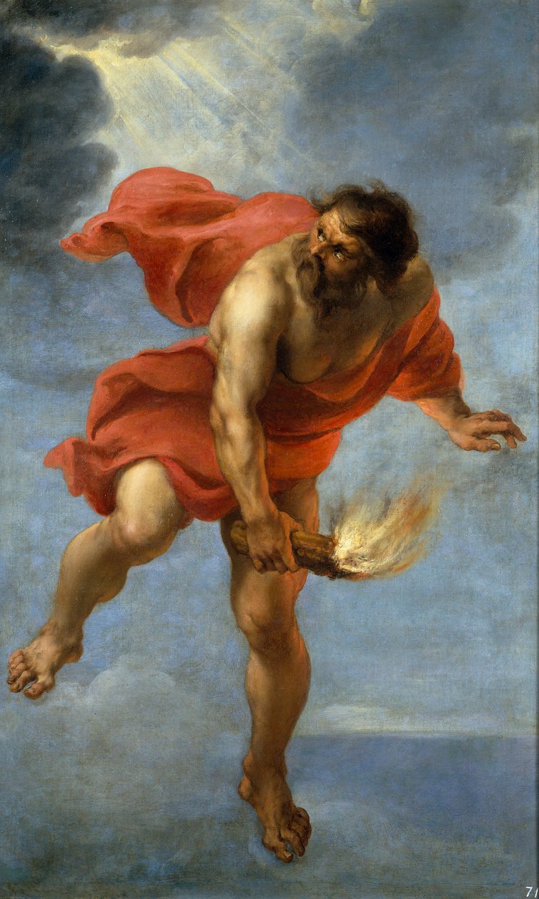 Prometheus trägt das Feuer, 1637 von Jan Cossiers