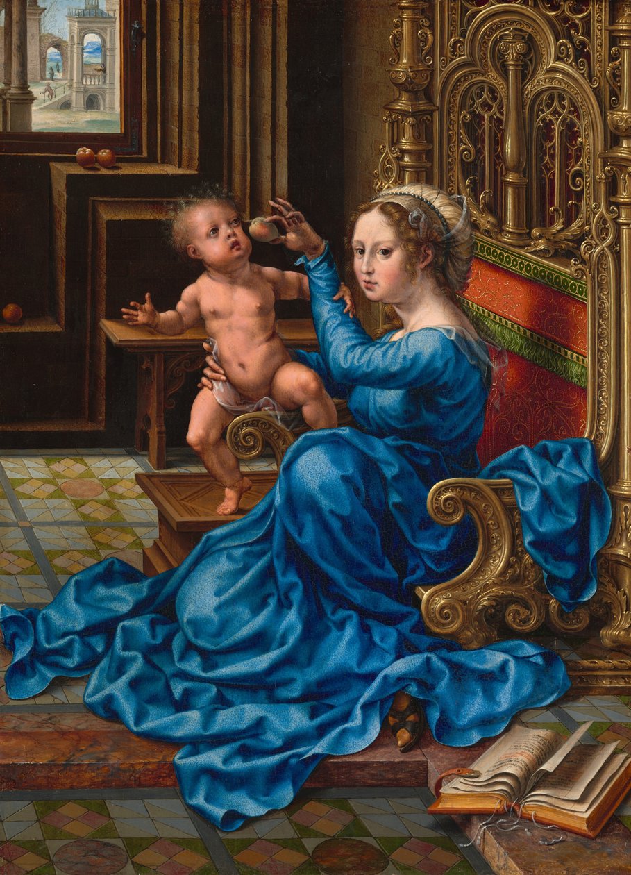 Madonna und Kind, um 1532 von Jan Gossaert