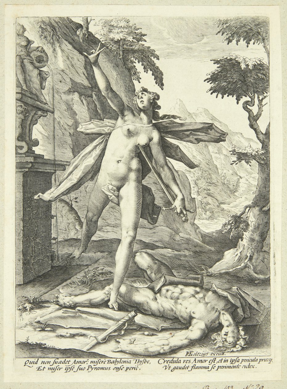 Pyramus und Thisbe von Jan Harmensz. Muller