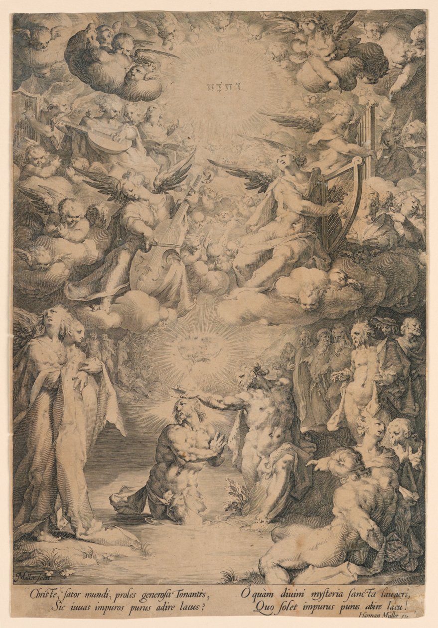 St. Johannes tauft Christus von Jan Harmensz Muller