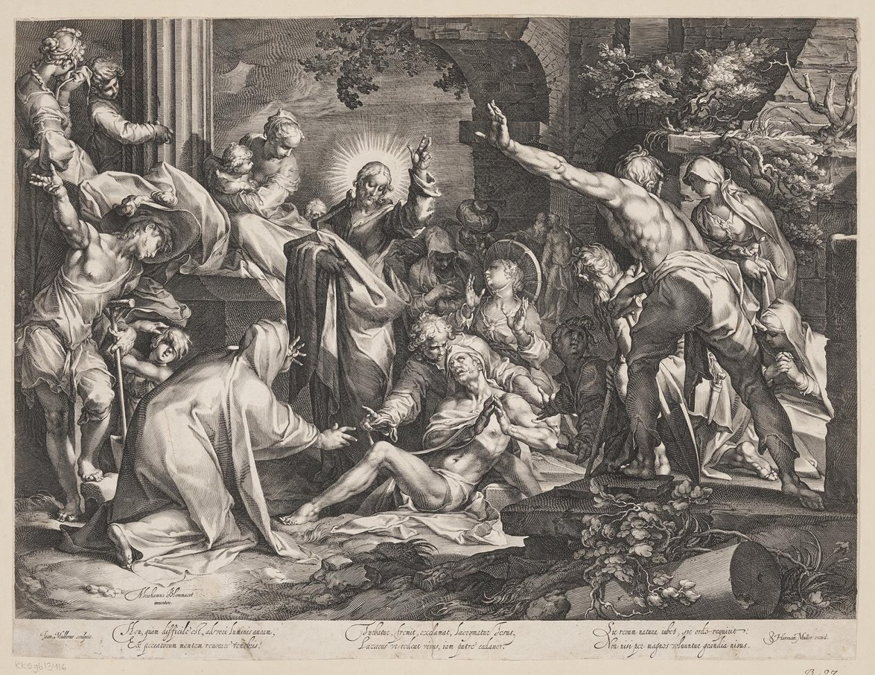 Die Auferweckung des Lazarus von Jan Harmensz. Muller