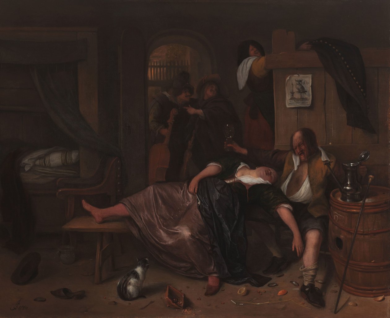 Das betrunkene Paar von Jan Havicksz. Steen