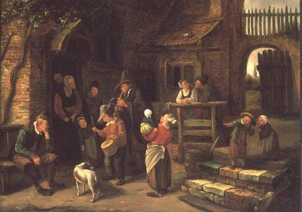Die wandernden Musiker von Jan Havickszoon Steen