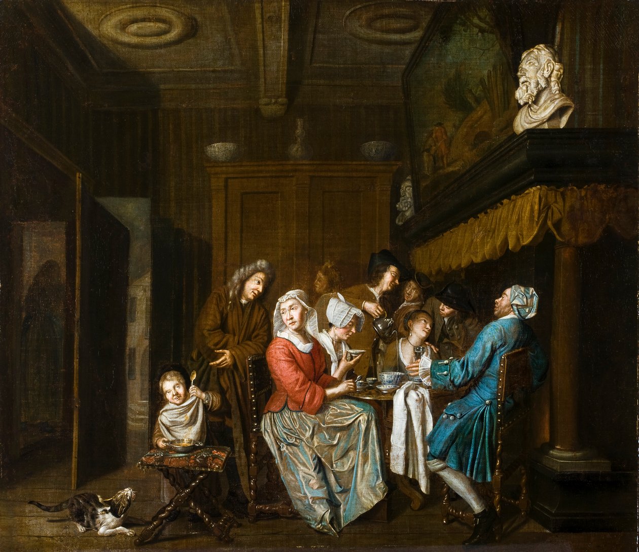 Eine Teegesellschaft von Jan Joseph Horemans the Elder