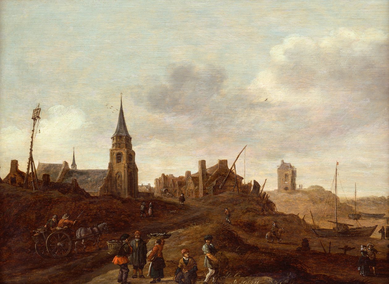 Der Strand von Scheveningen von Jan Josephsz van Goyen