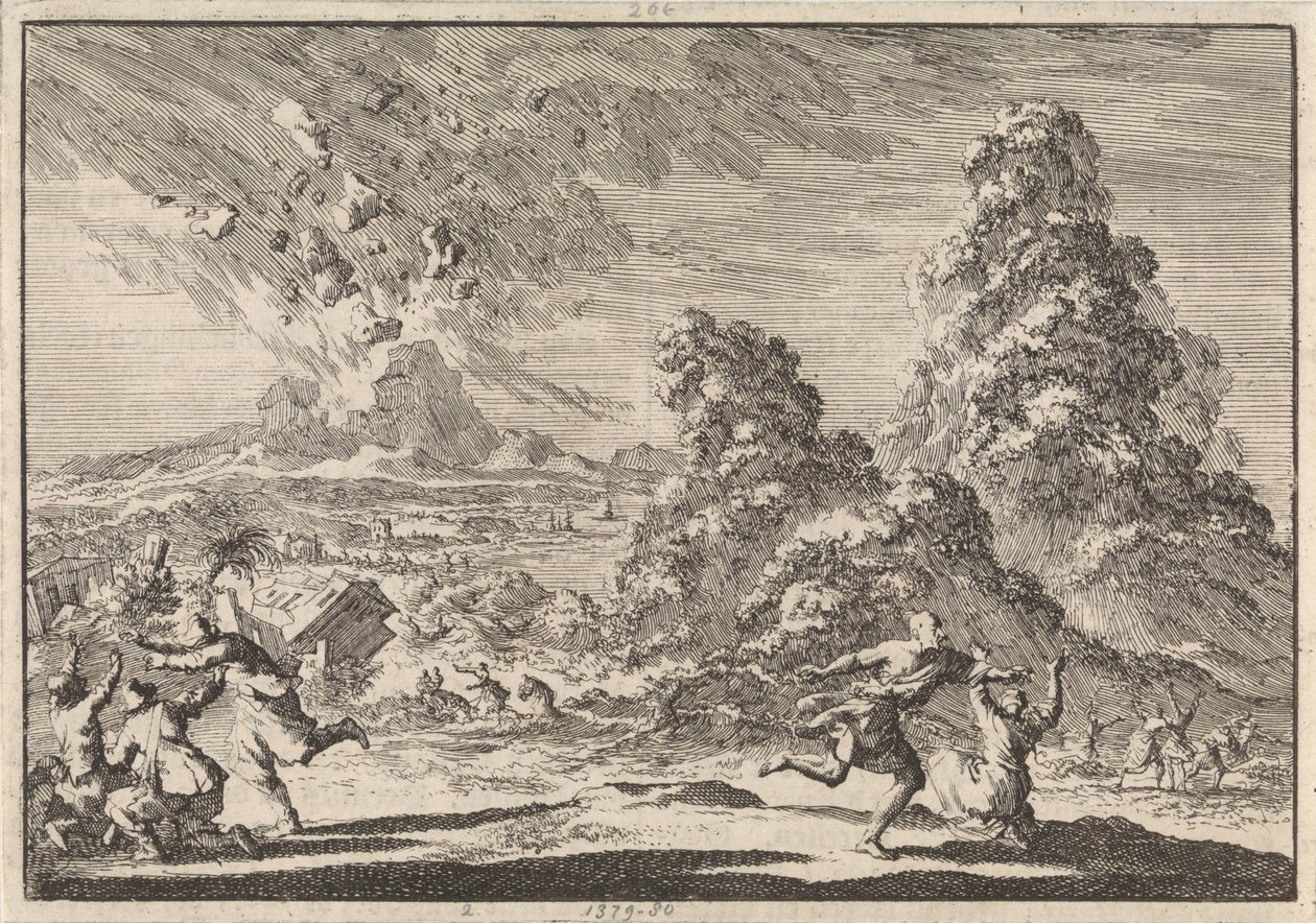 Erdbeben auf Ambon, 1674 von Jan Luyken
