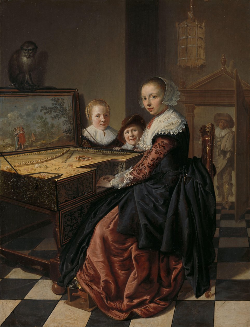 Frau spielt Virginal von Jan Miense Molenaer