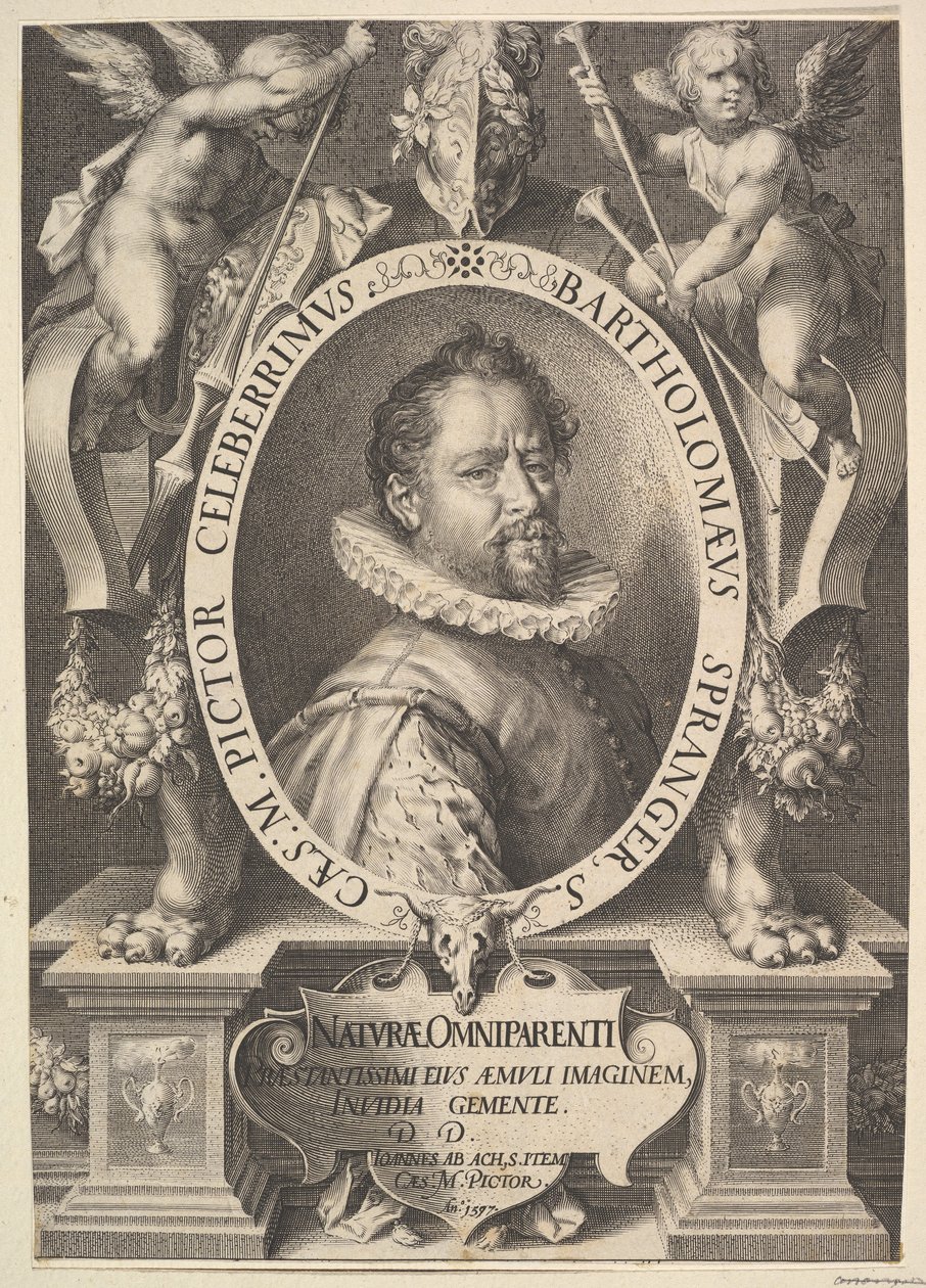 Porträt von Bartholomeus Spranger, ca. 1616 von Jan Muller