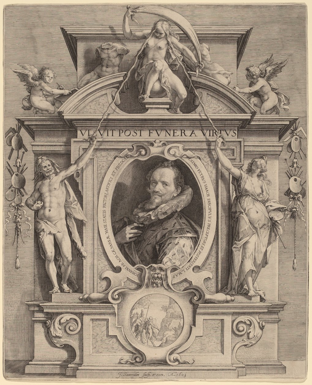 Hans von Aachen von Jan Pietersz Saenredam after Pieter Isaacz