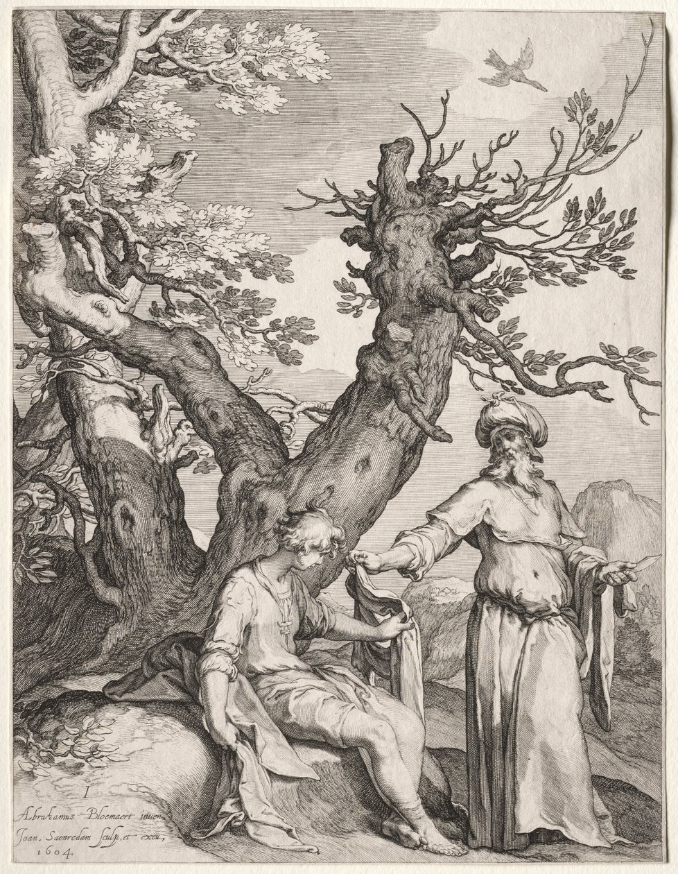 Ahija und Jerobeam, 1604 von Jan Saenredam