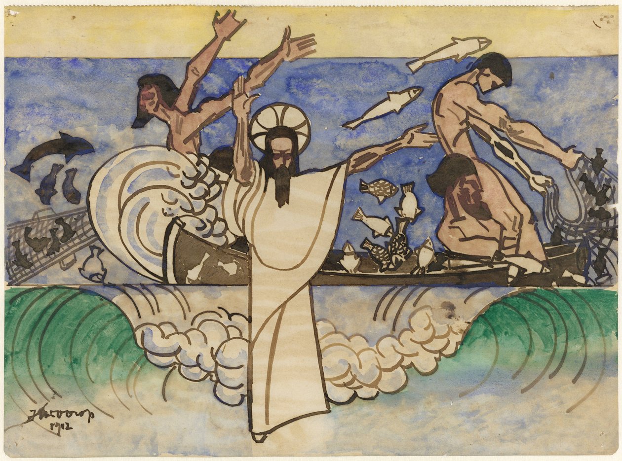 Der wunderbare Fischfang von Jan Toorop
