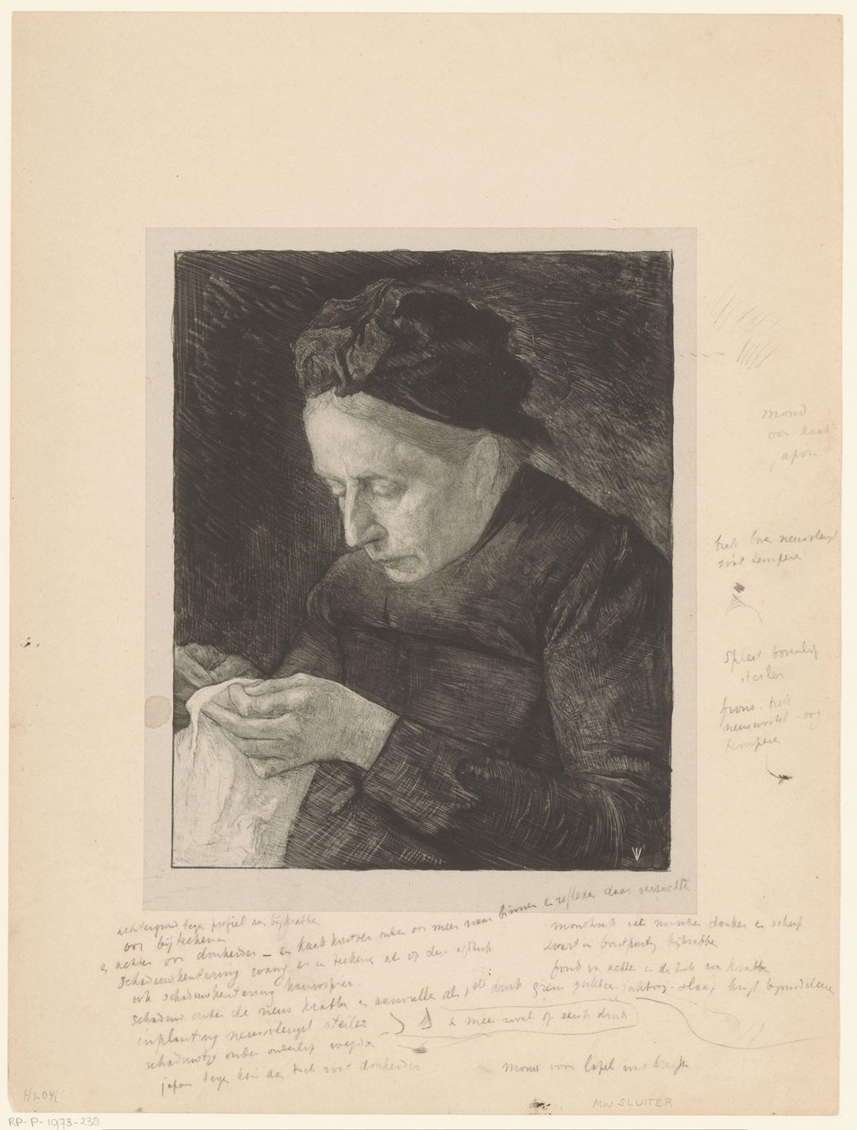 Porträt von Frau Sluiter-Metelerkamp von Jan Veth