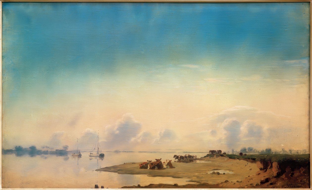 Blick auf die Ijssel von Jan Voerman