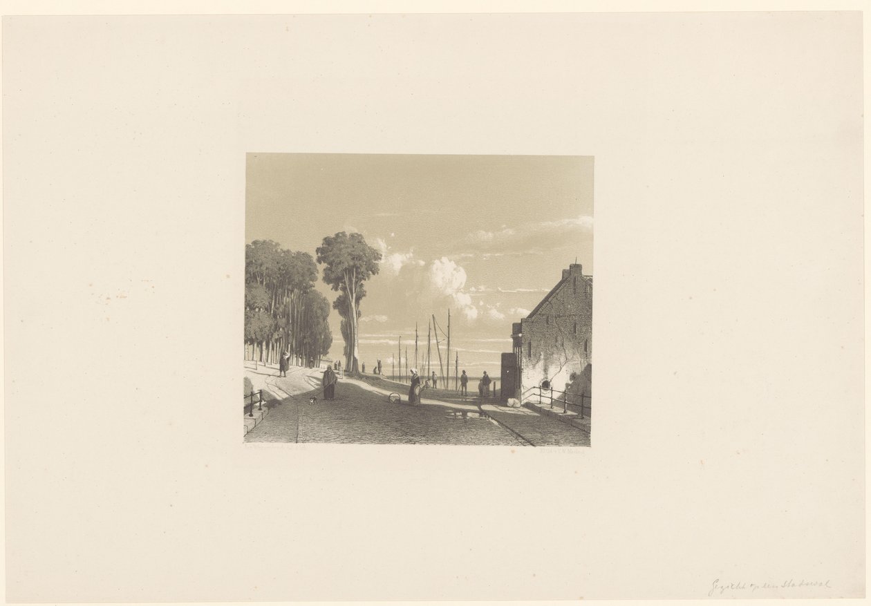 Ansicht der Veerweg in Culemborg von Jan Weissenbruch