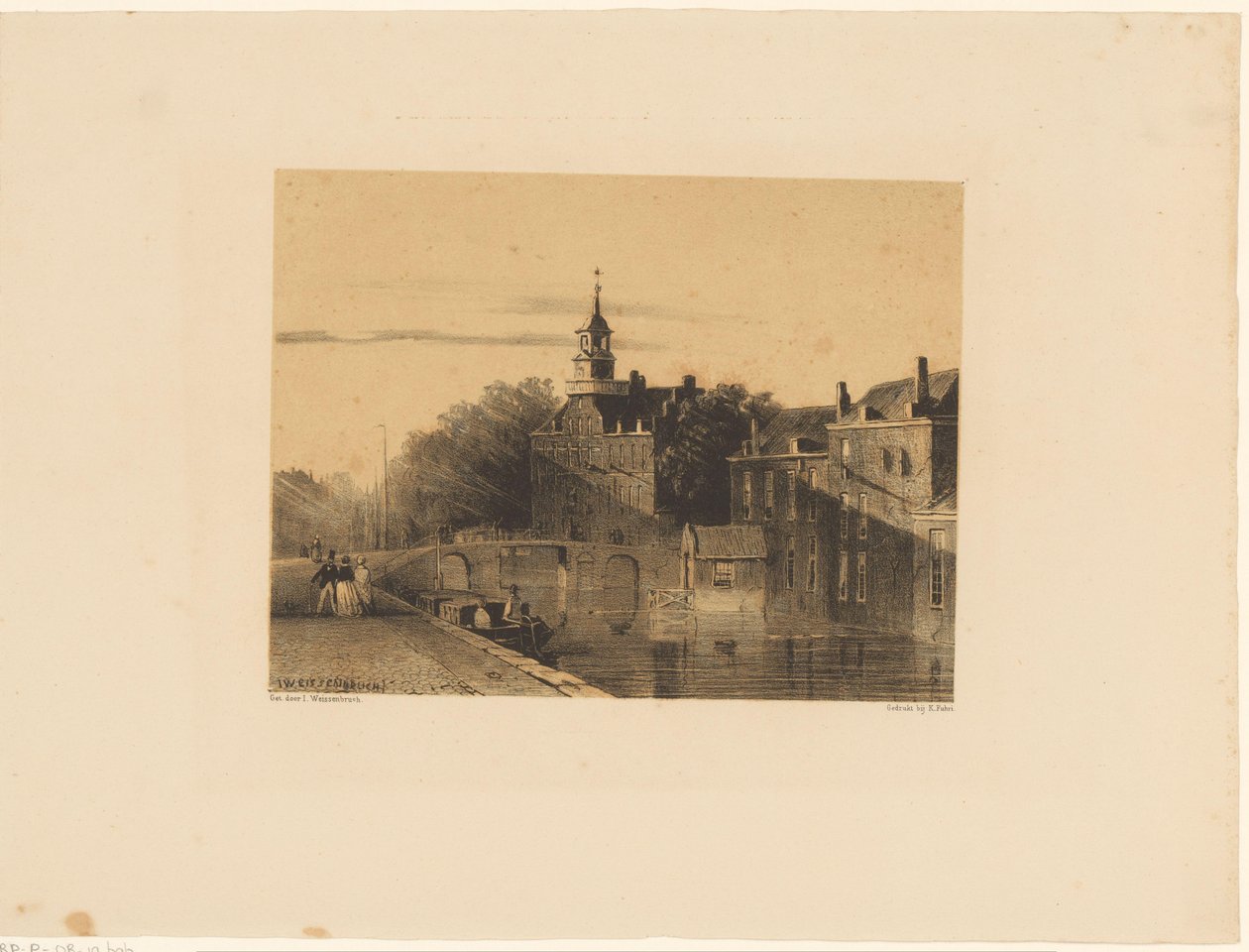 Stadtansicht mit Kanal von Jan Weissenbruch