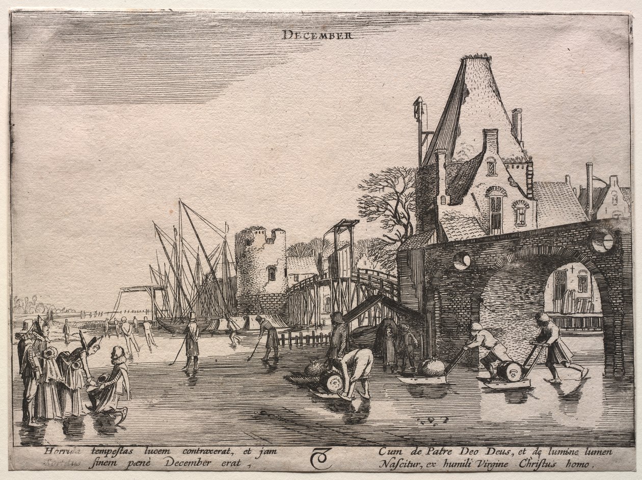 Die zwölf Monate: Dezember von Jan van de Velde II
