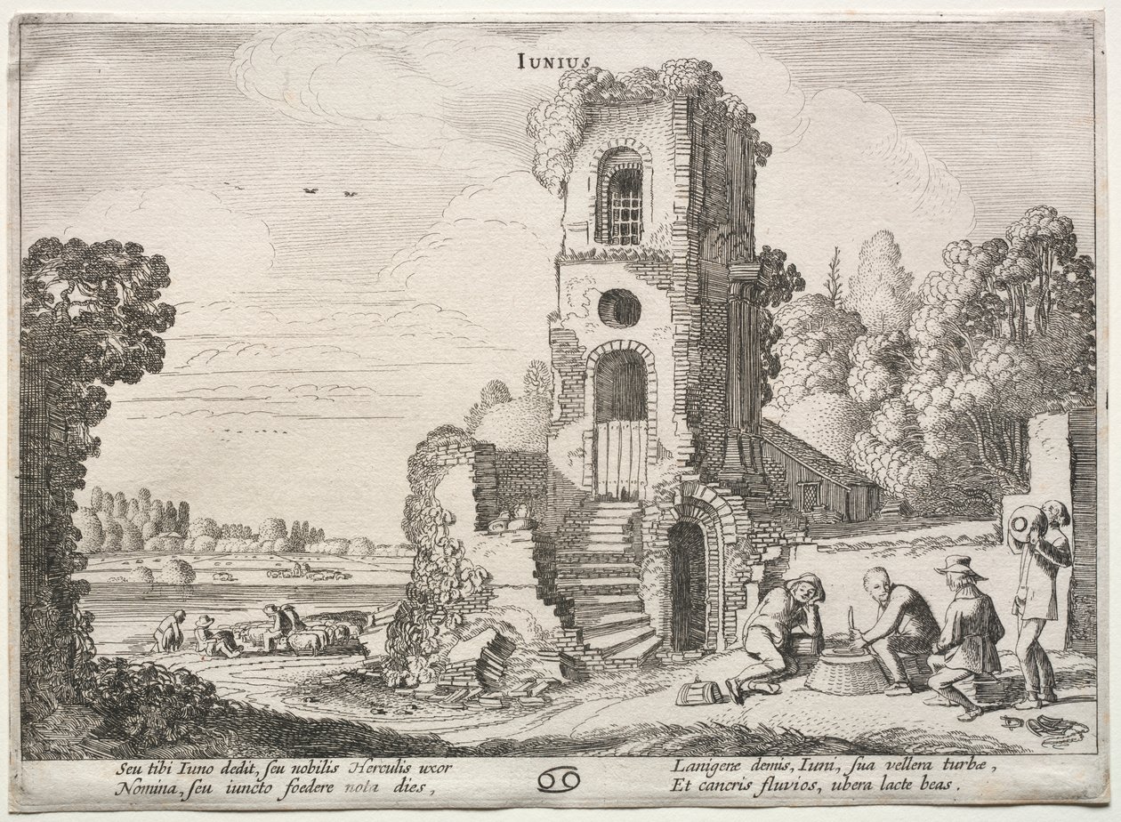 Die zwölf Monate: Juni von Jan van de Velde II