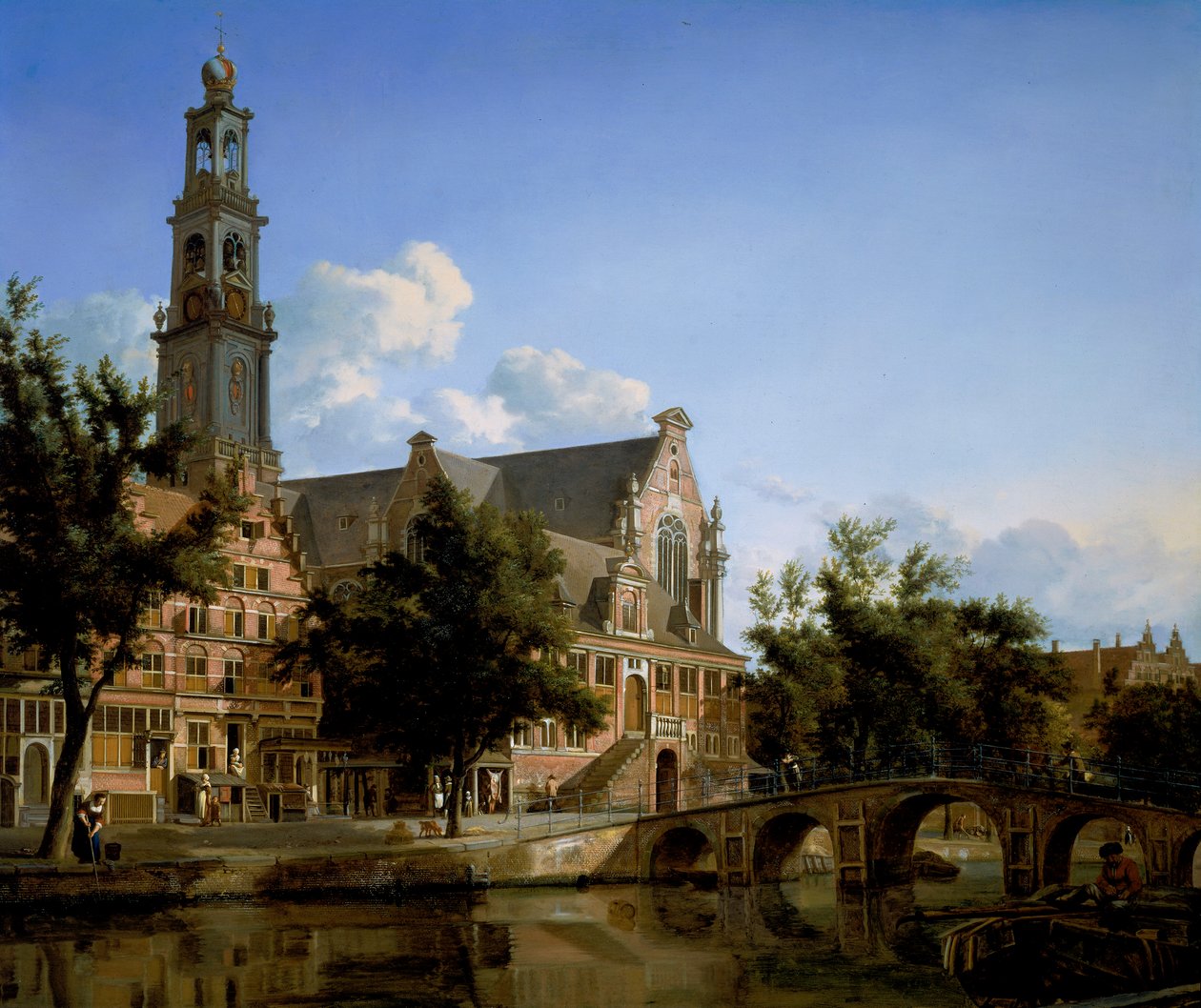 Blick auf die Westerkerk, Amsterdam von Jan van der Heyden