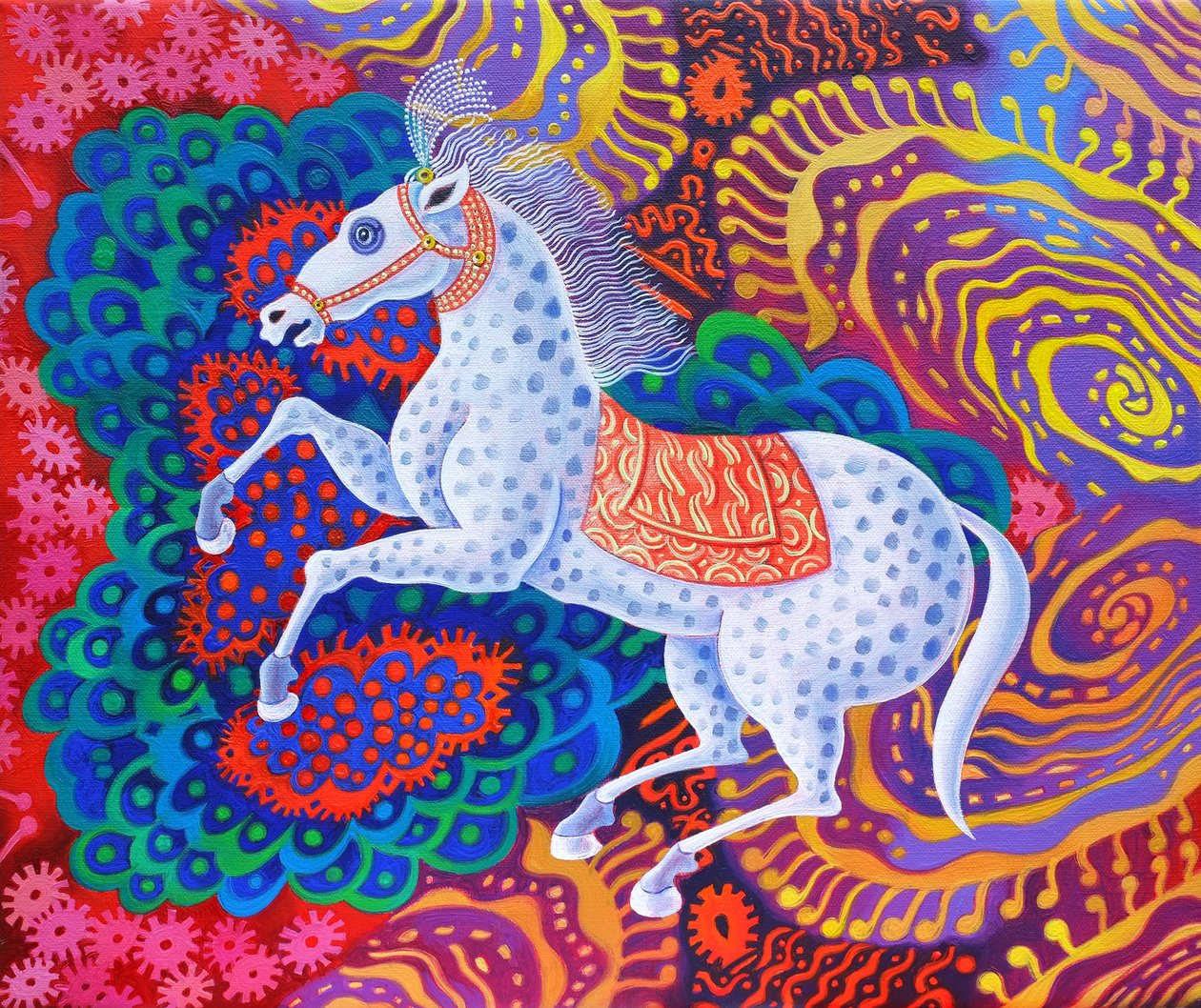 Zirkuspferd, 2016 von Jane Tattersfield