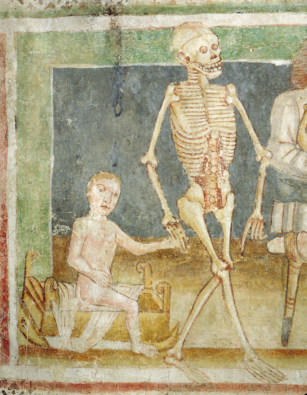 Der Totentanz: Tod und das Kind, 1490 von Janez Kastav
