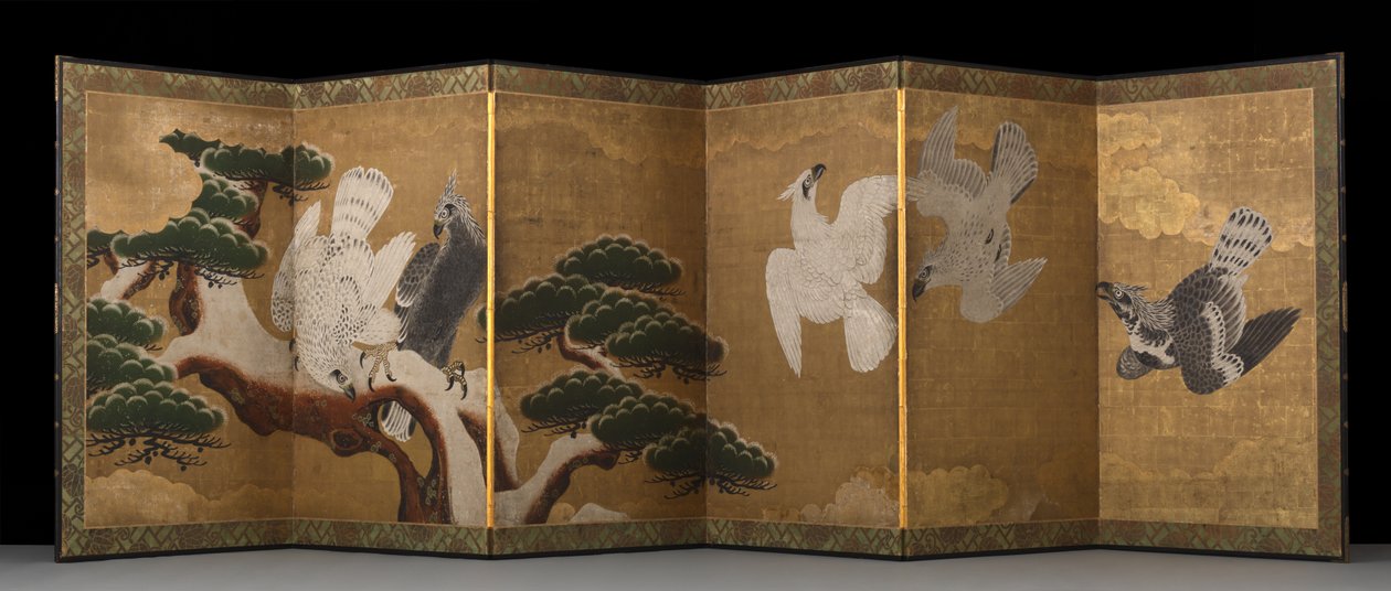 Adler und Kiefer von Japanese School