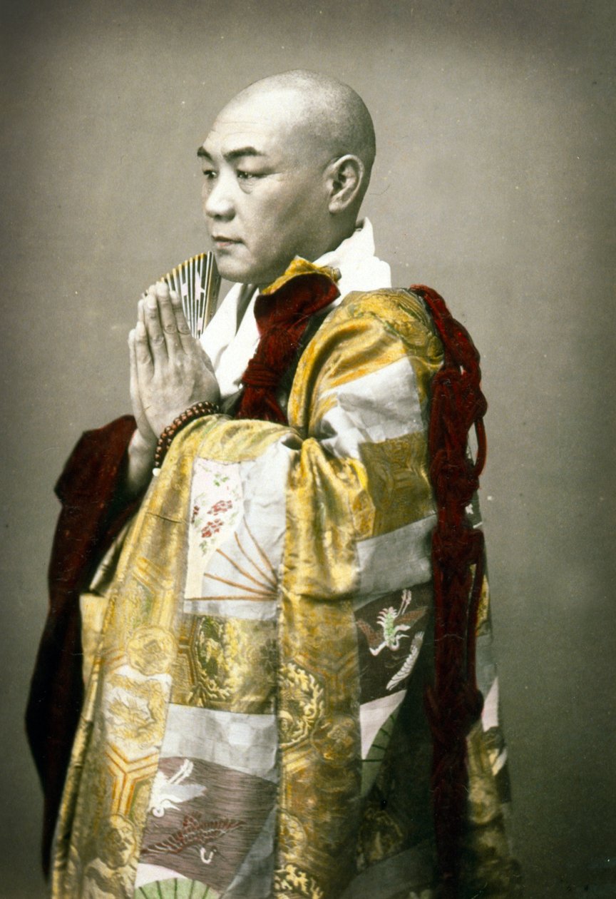 Porträt eines Shinto-Priesters, ca. 1880 von Japanese School