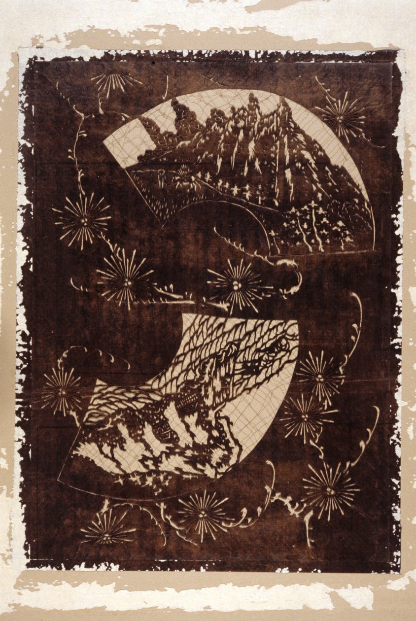 Schablone (Papier) von Japanese School