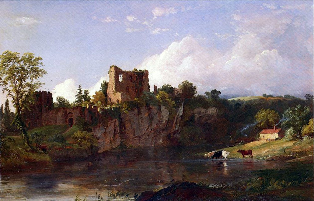Chepstow Castle, am Wye, 1854 von Jasper Francis Cropsey