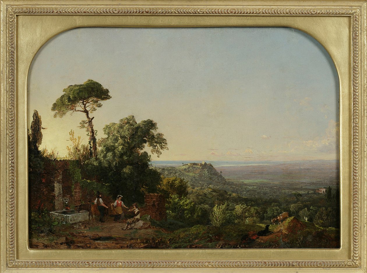 Italienische Landschaft von Jasper Francis Cropsey