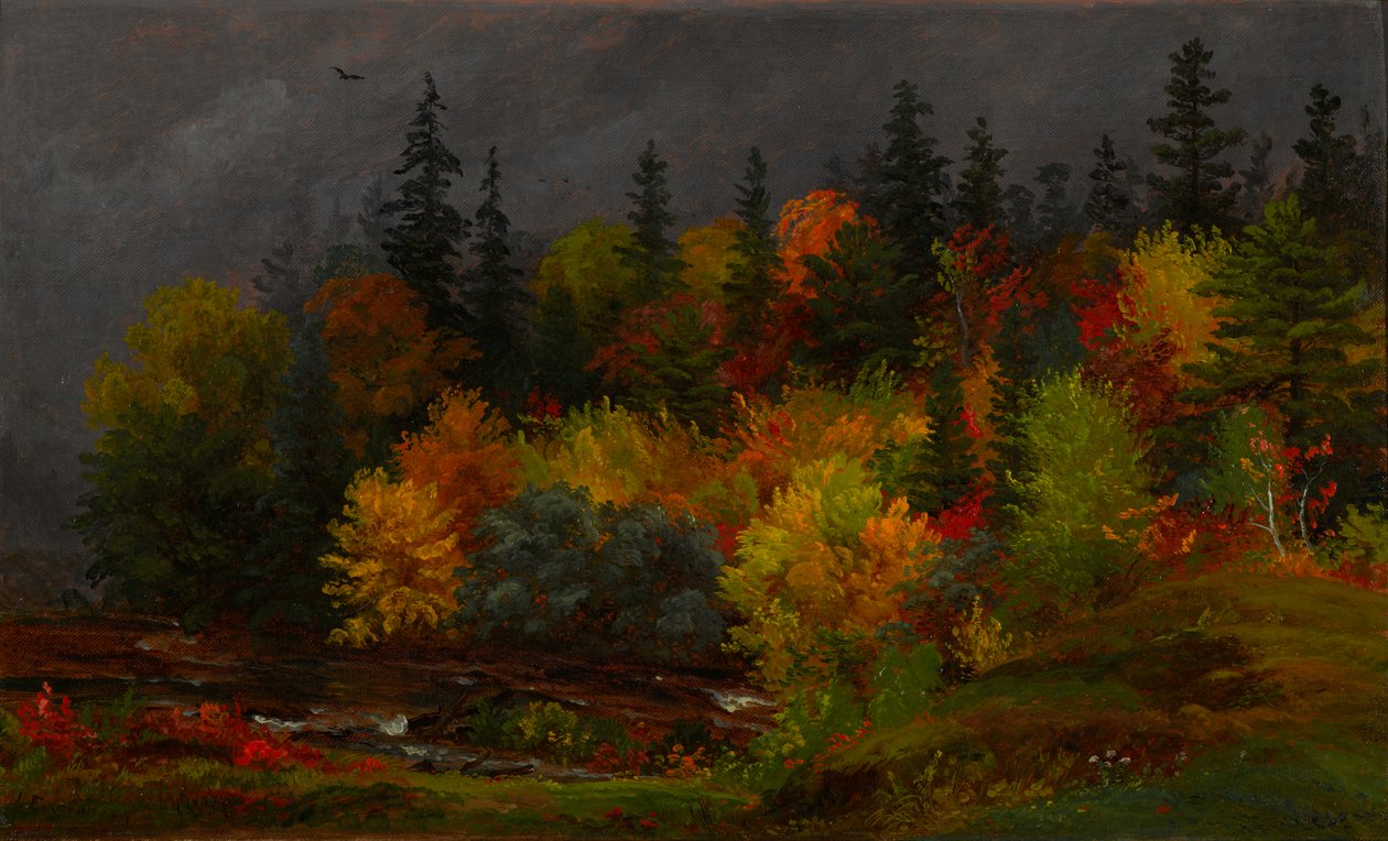 Herbstlaub von Jasper Francis Cropsey