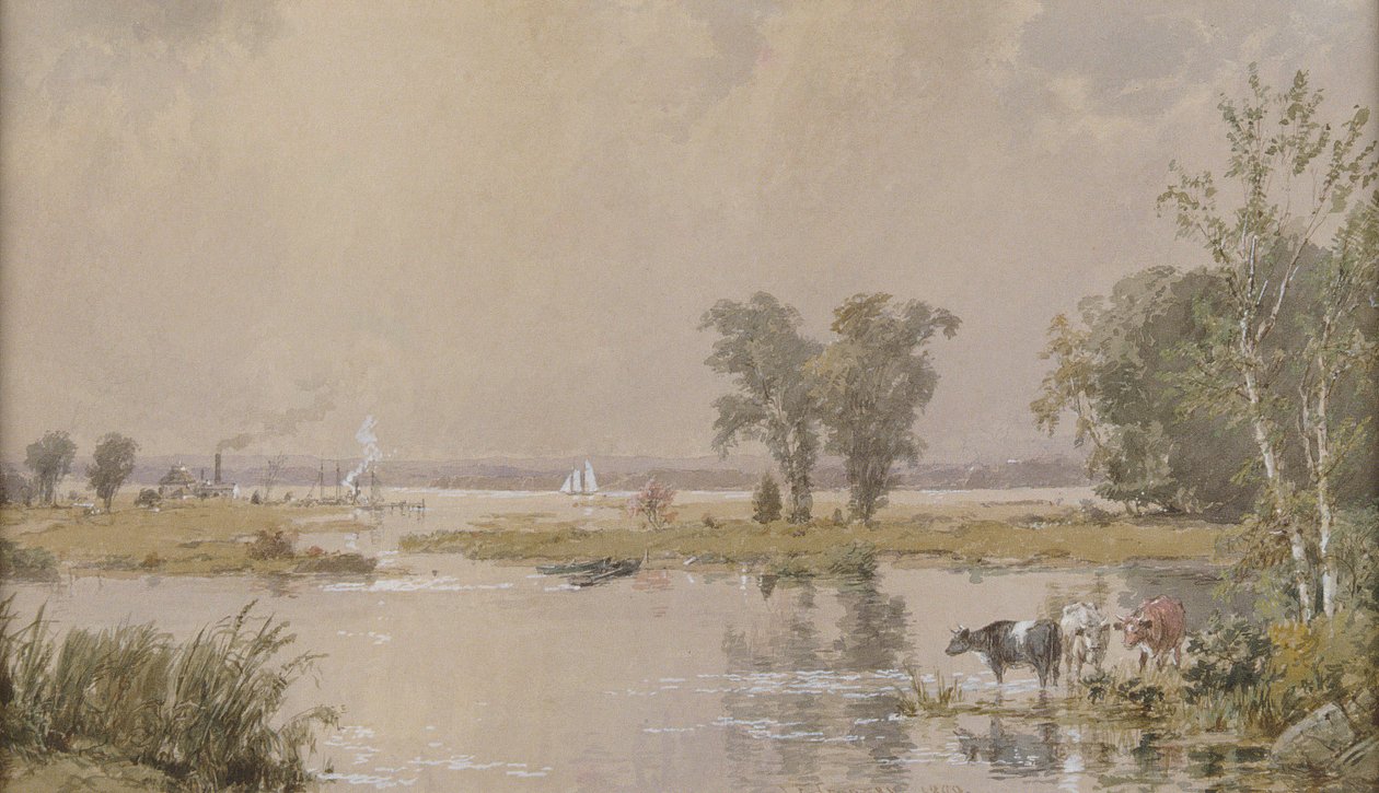 Hackensack-Wiesen, 1890 von Jasper Francis Cropsey