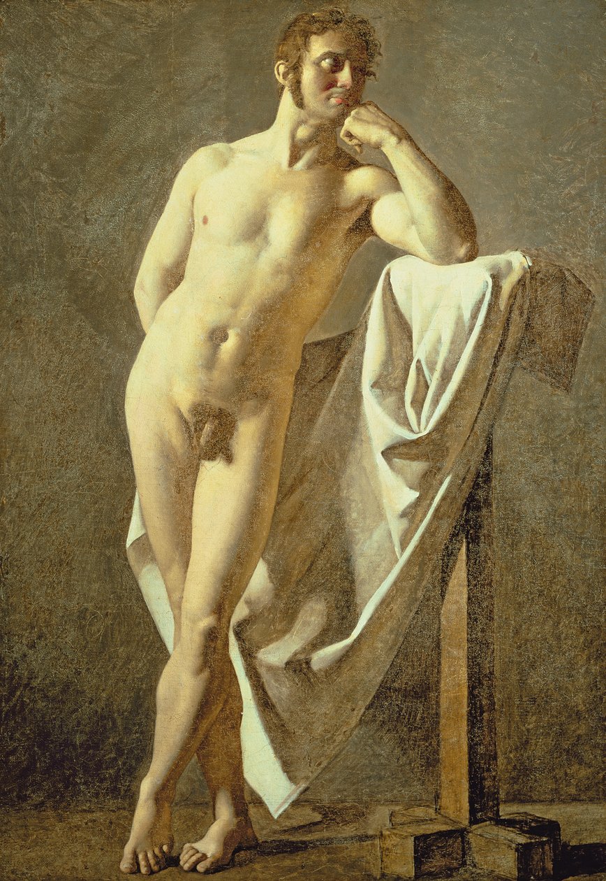 Studie eines Mannes, ca. 1801 von Jean Auguste Dominique Ingres