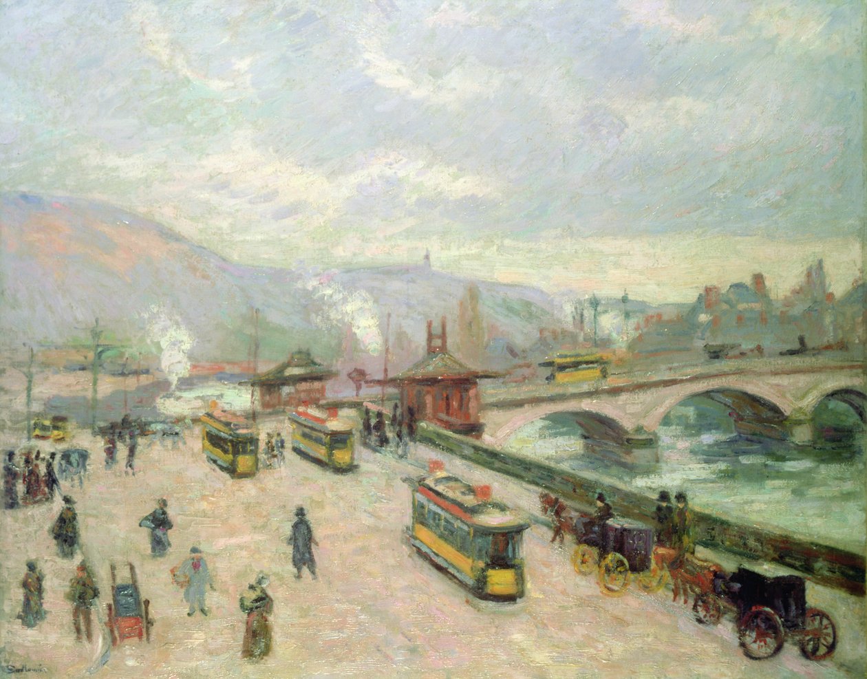 Die Pont Corneille in Rouen, 1898 von Jean Baptiste Armand Guillaumin