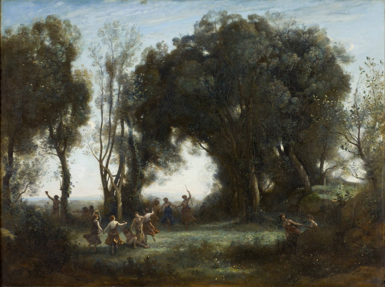 Ein Morgen. Der Tanz der Nymphen von Jean Baptiste Camille Corot