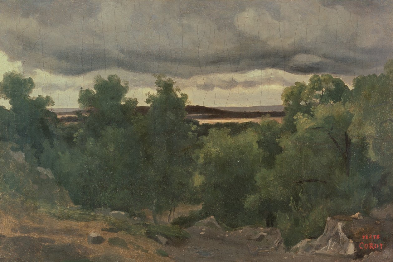 Au Petit Chaville von Jean Baptiste Camille Corot