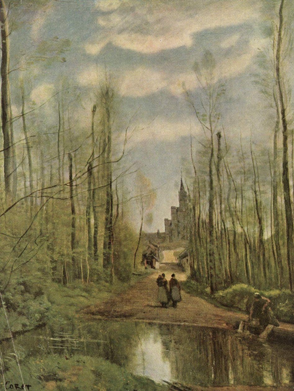 Die Kirche in Marissel von Jean Baptiste Camille Corot