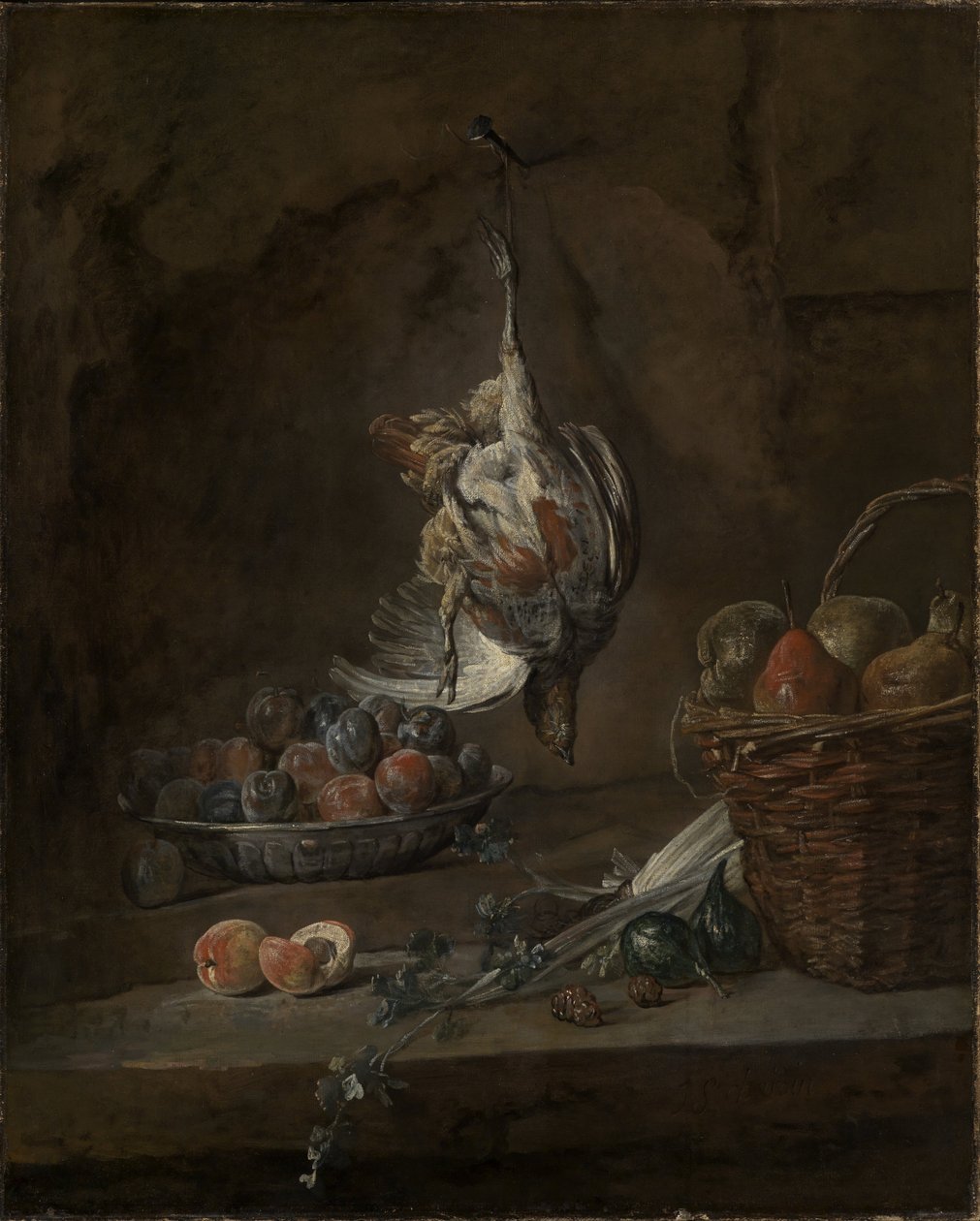 Stillleben mit totem Fasan von Jean Baptiste Simeon Chardin